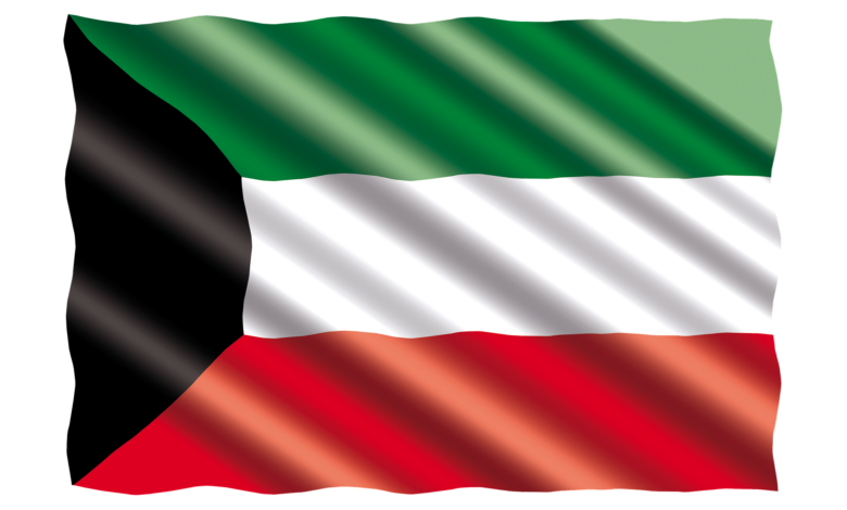 علم الكويت و المنطقة العاشرة ومحافظة الأحمدي ومحافظة مبارك الكبير